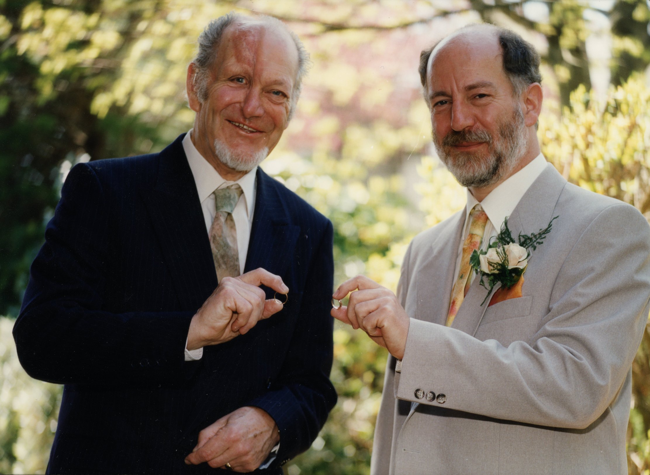 Leslie Lee at Paul Spurgeon's wedding to Irina, Plymouth, 27 April 1996