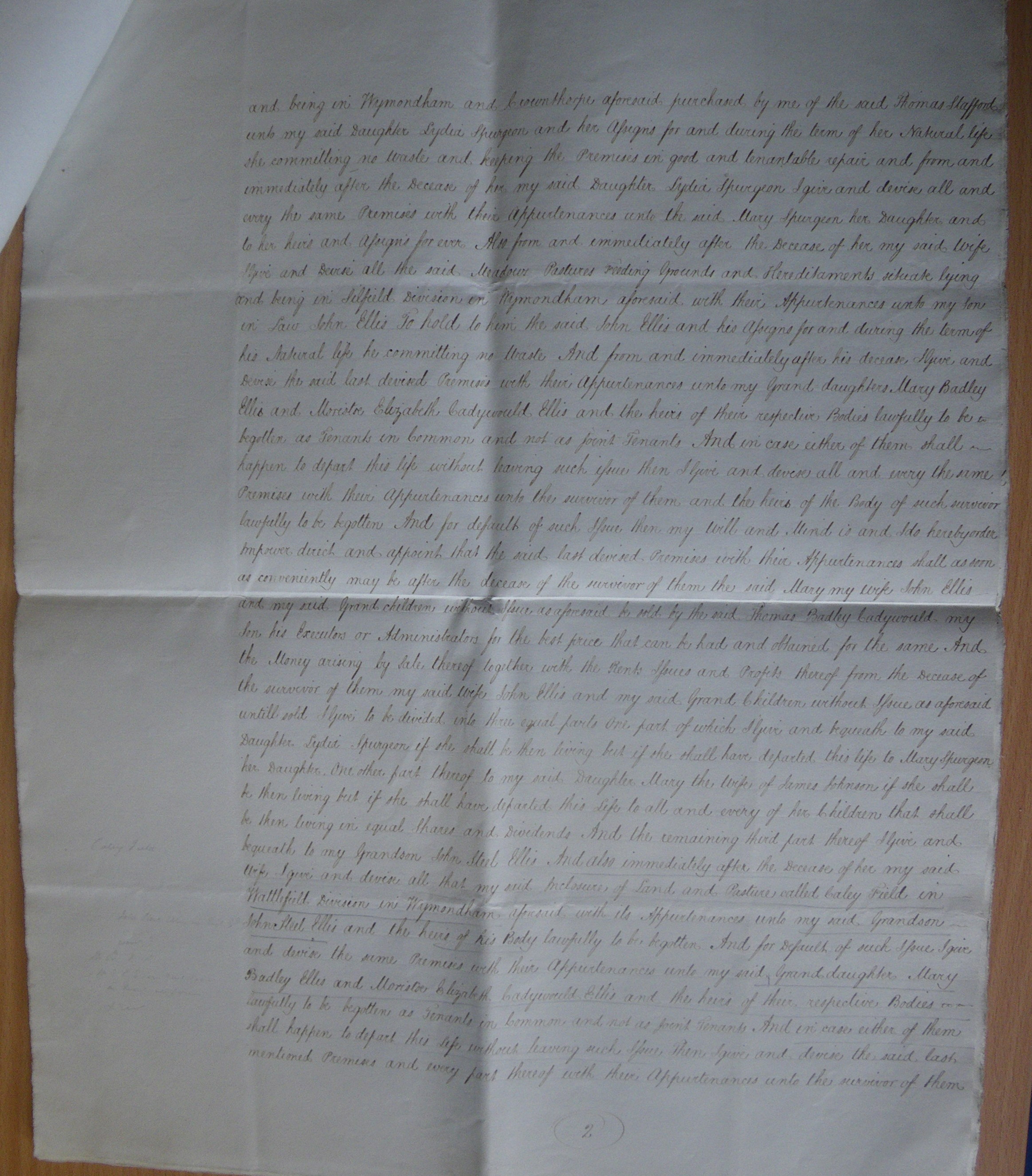 Comfitt's will (page 2)