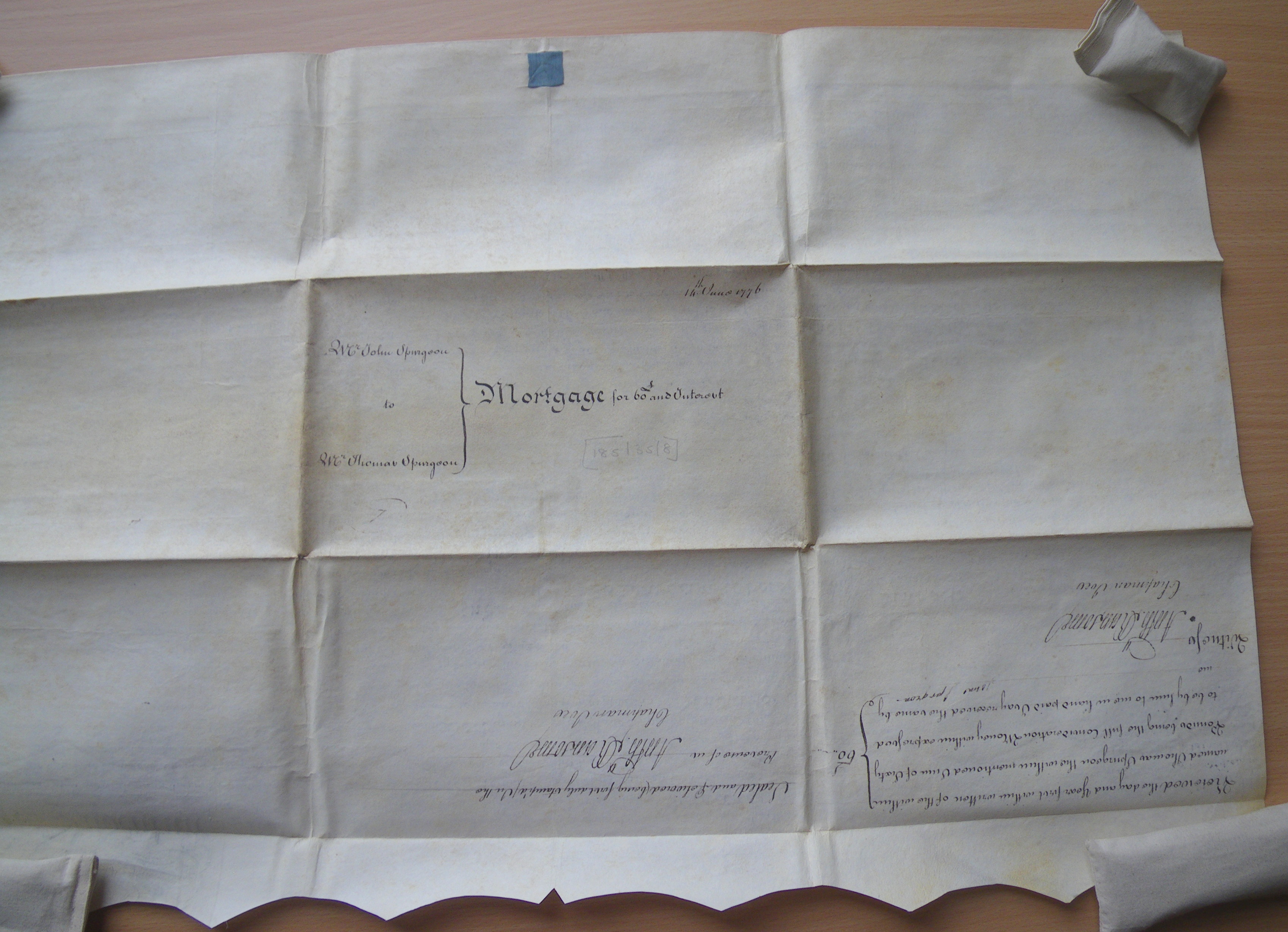 Mortgage from John to his son Thomas (page 2)