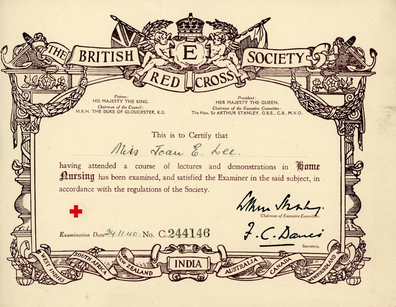 British Red Cross Society: Home Nursing (24 November 1940)