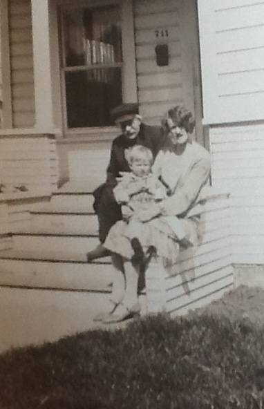 Aurthur with grand-father Simon Lee & mother Anna Lee