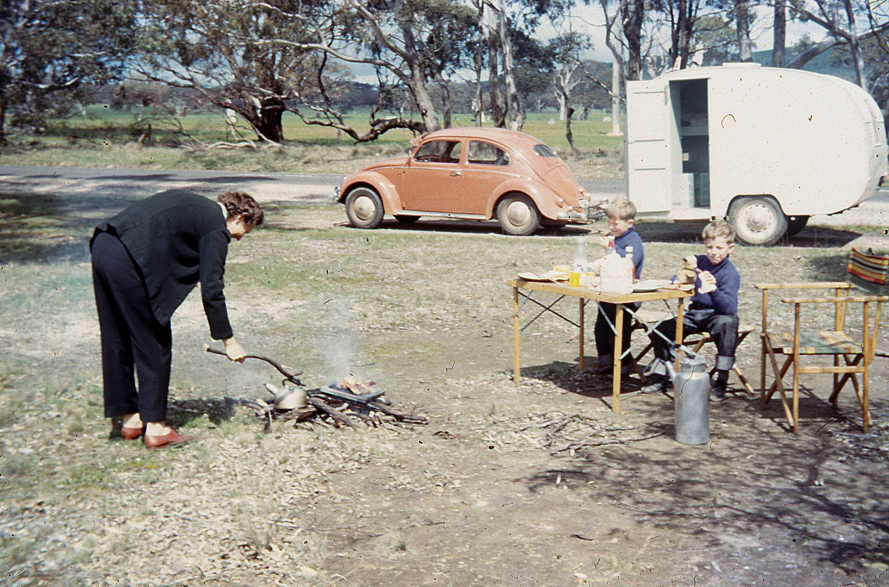 Joan, Graham & Paul at lunch, returning from Hotham