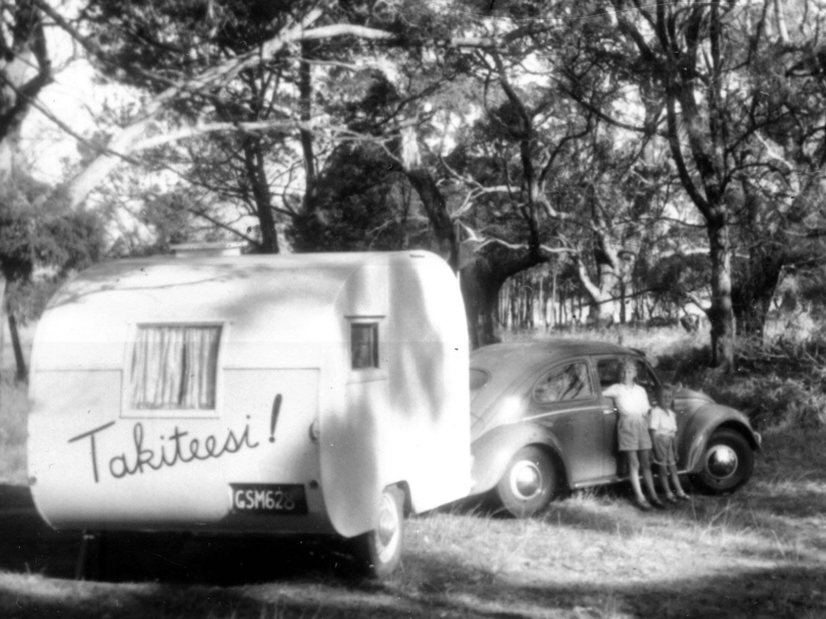 Paul & Graham with our second car & caravan