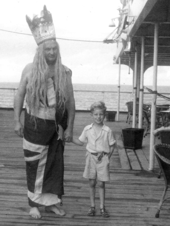 Crossing the line, SS Stratheden, South Indian Ocean