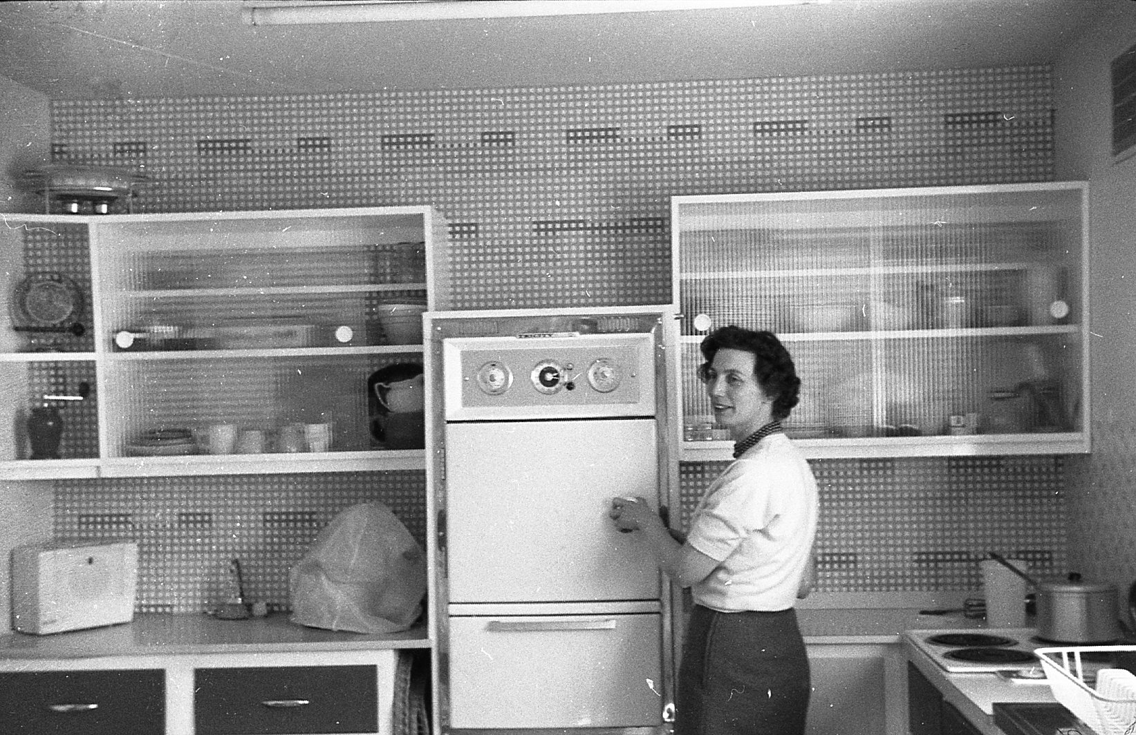 Joan in the kitchen