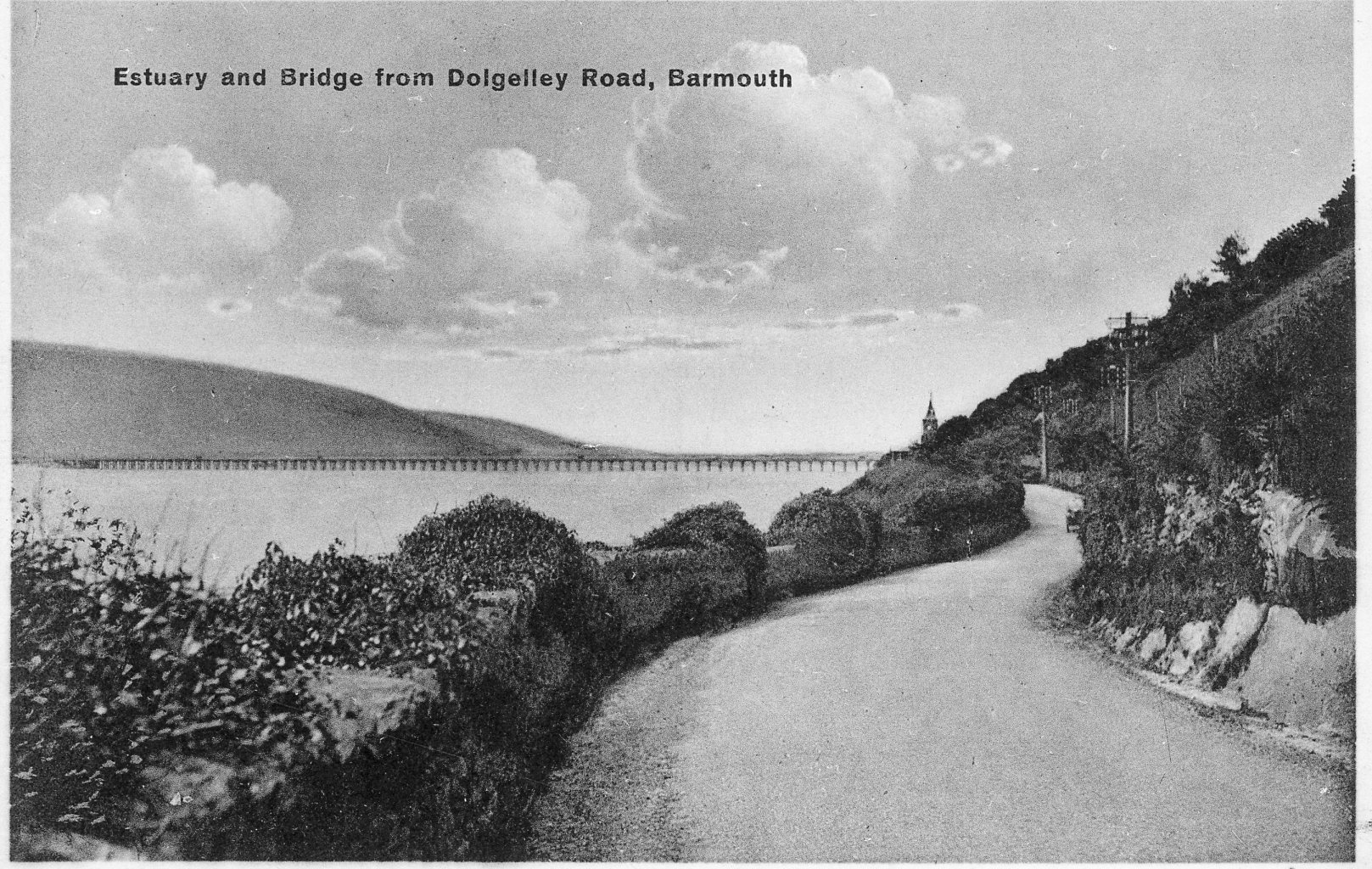 Estuary and Bridge from Dolgelley Road, Barmouth