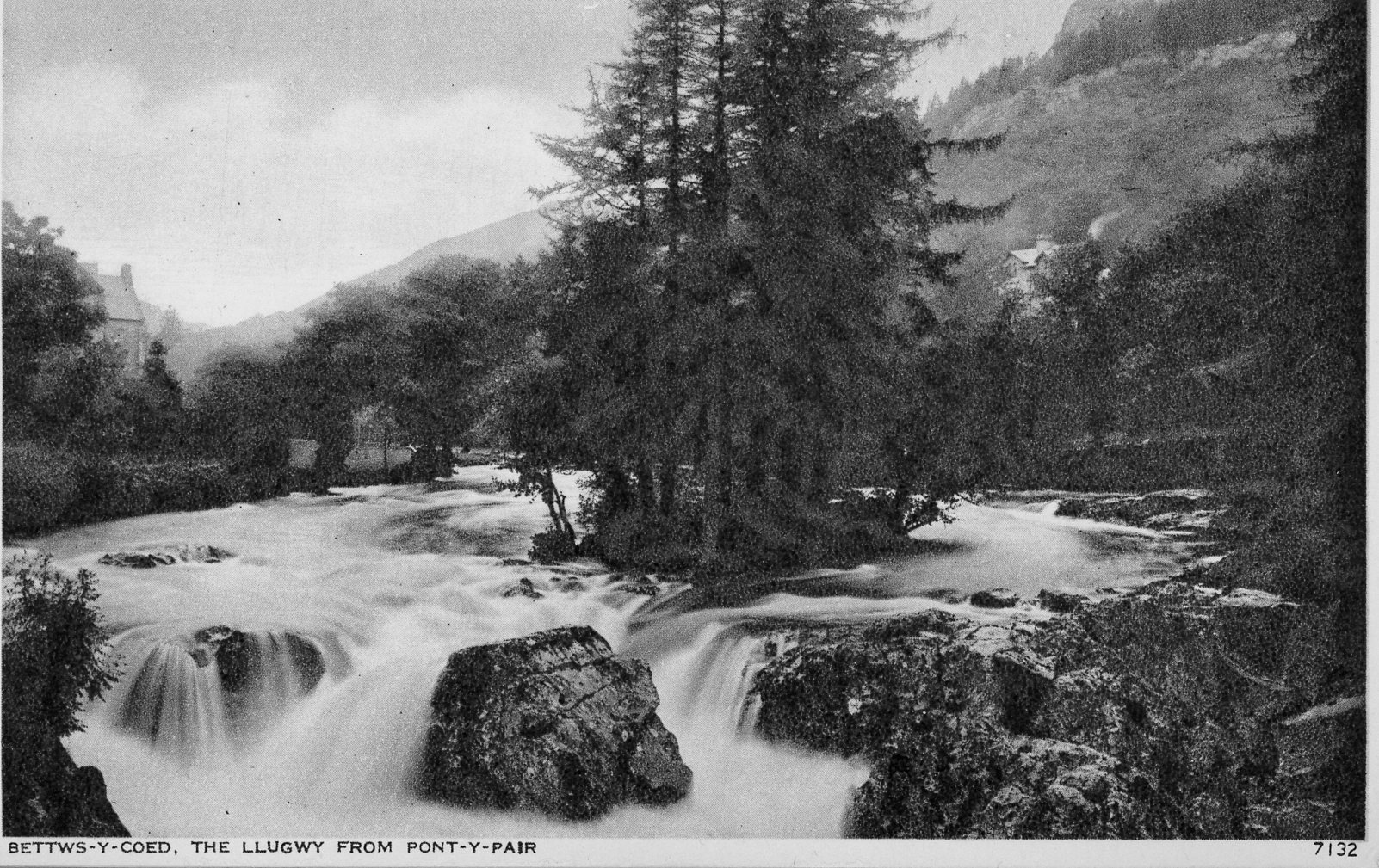Bettws-y-Coed, the Llugwy from Pont-y-Pair (#7132)