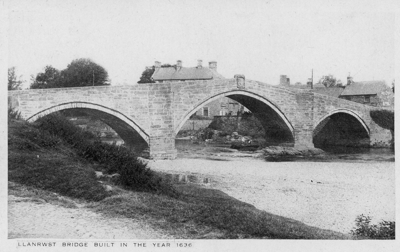 Llanrwst Bridge built in the year 1636