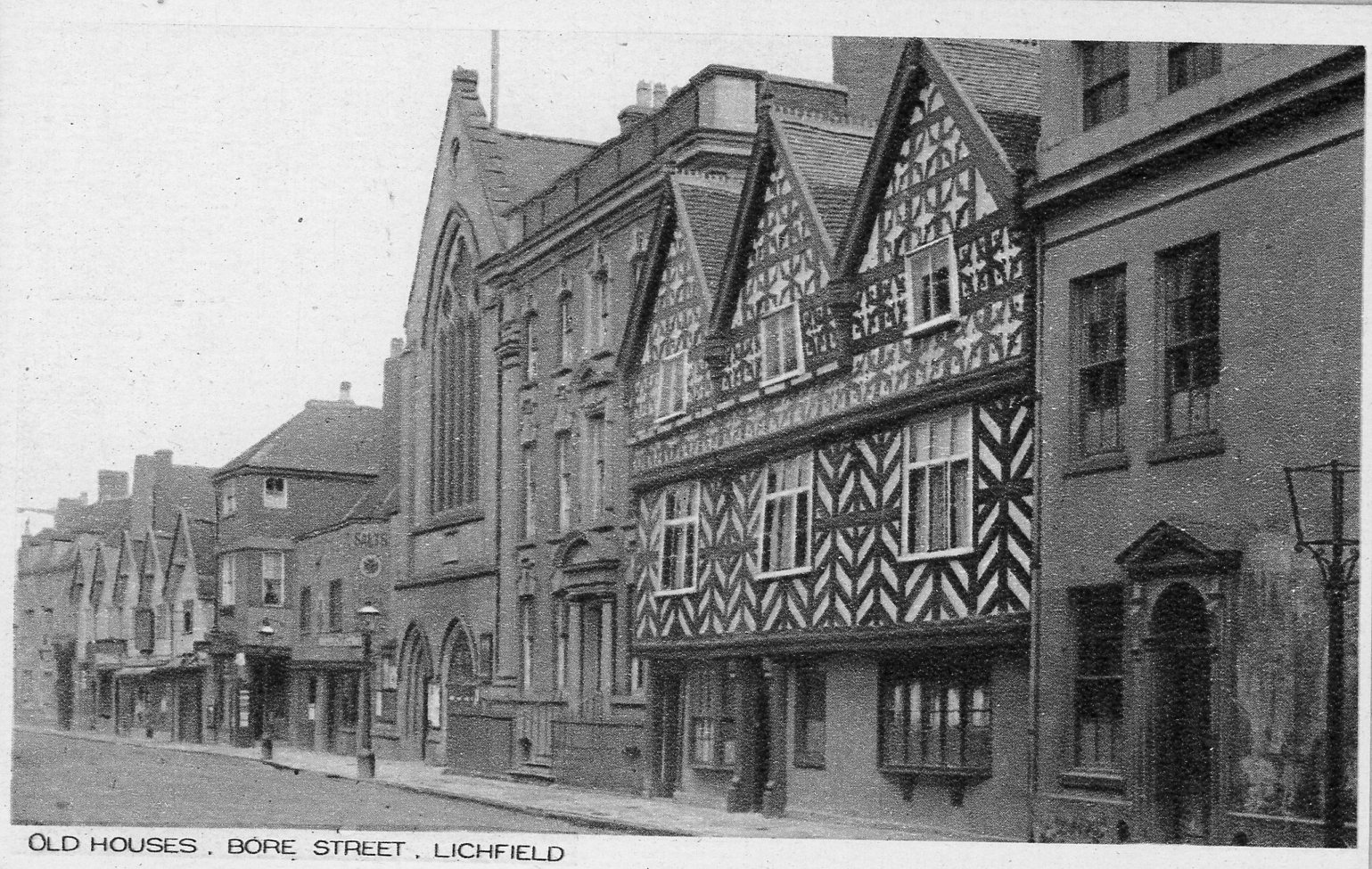 Old houses, Bore Street, Lichfield