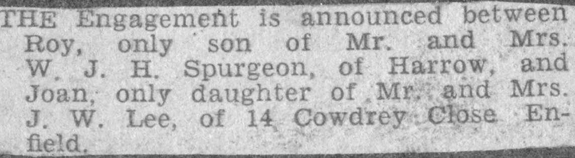 Engagement announcement