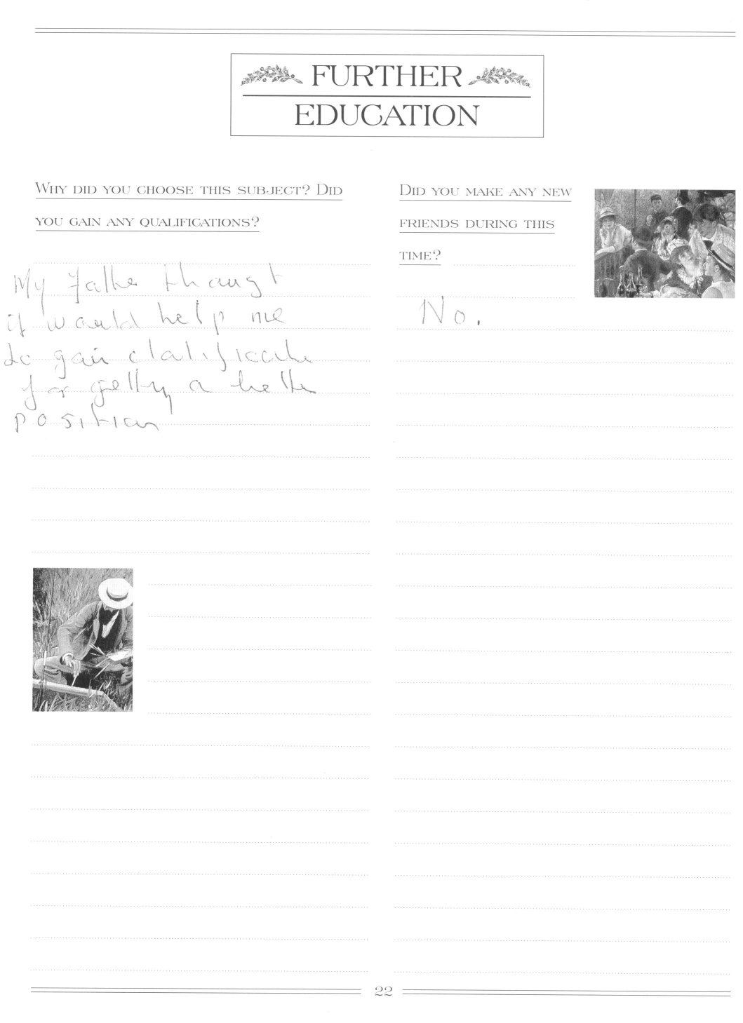 Further education (part 2)