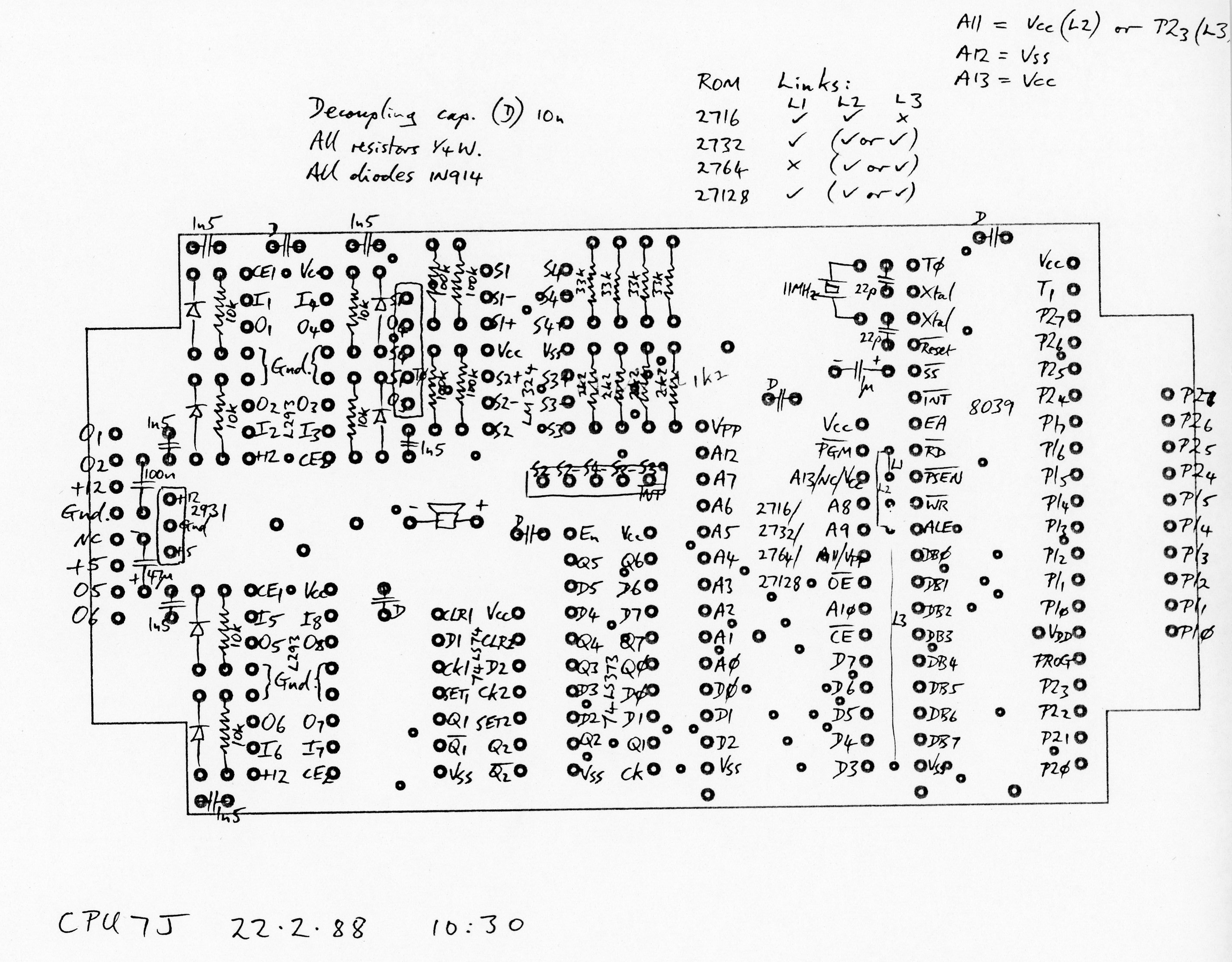 SEQ main PCB layout