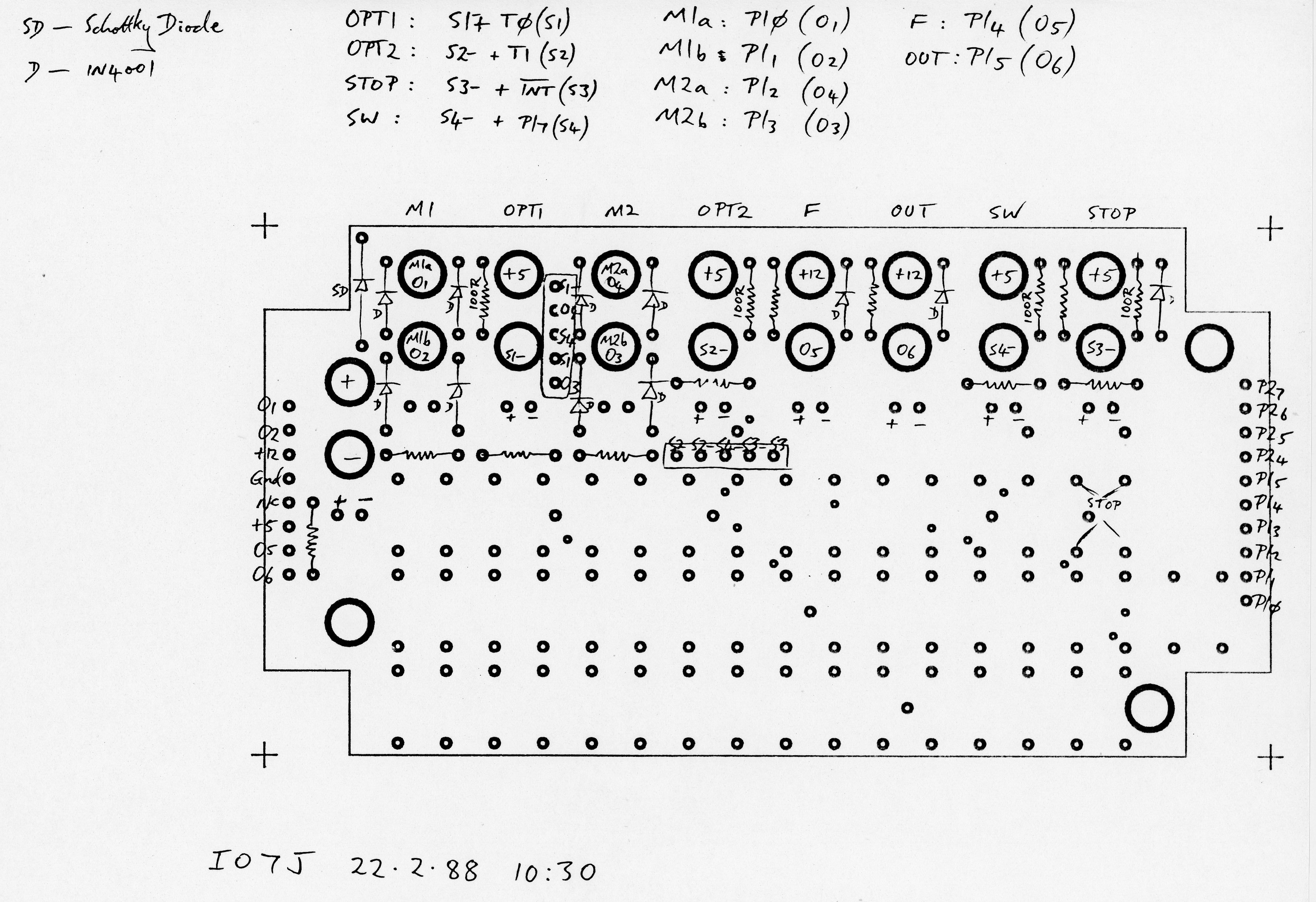 SEQ socket & keyboard PCB layout