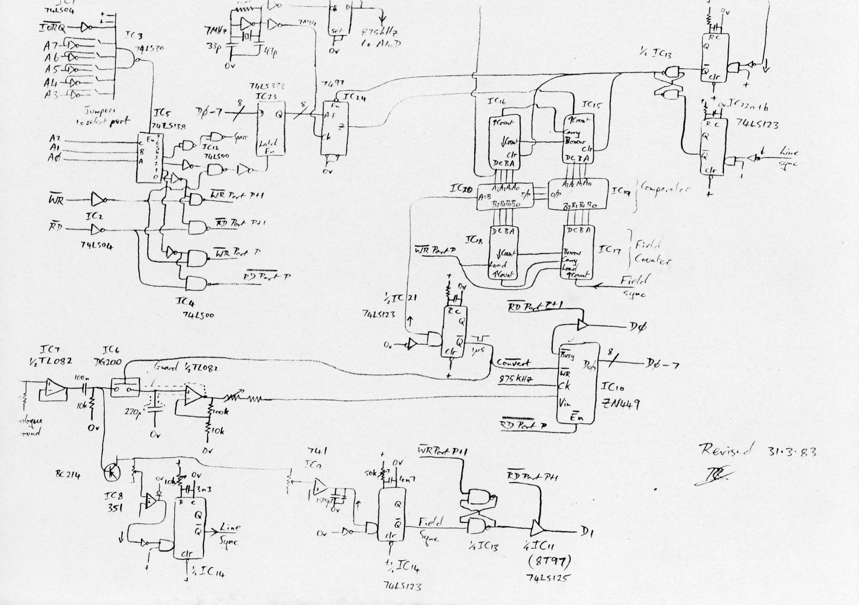 VCI revised circuit 31/03/1983