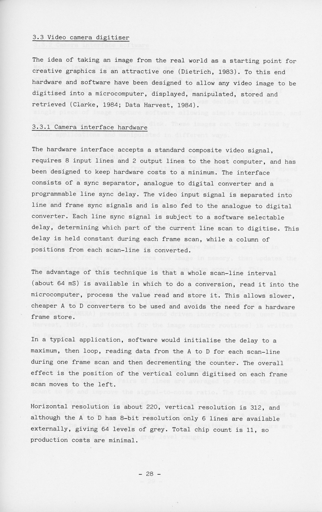 VCI hardware description (from Paul's 1985 MSc report)