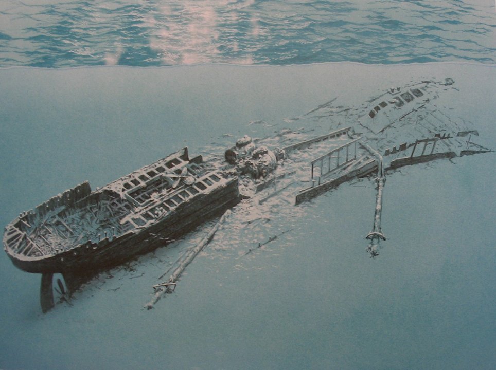 SS Kingston underwater
