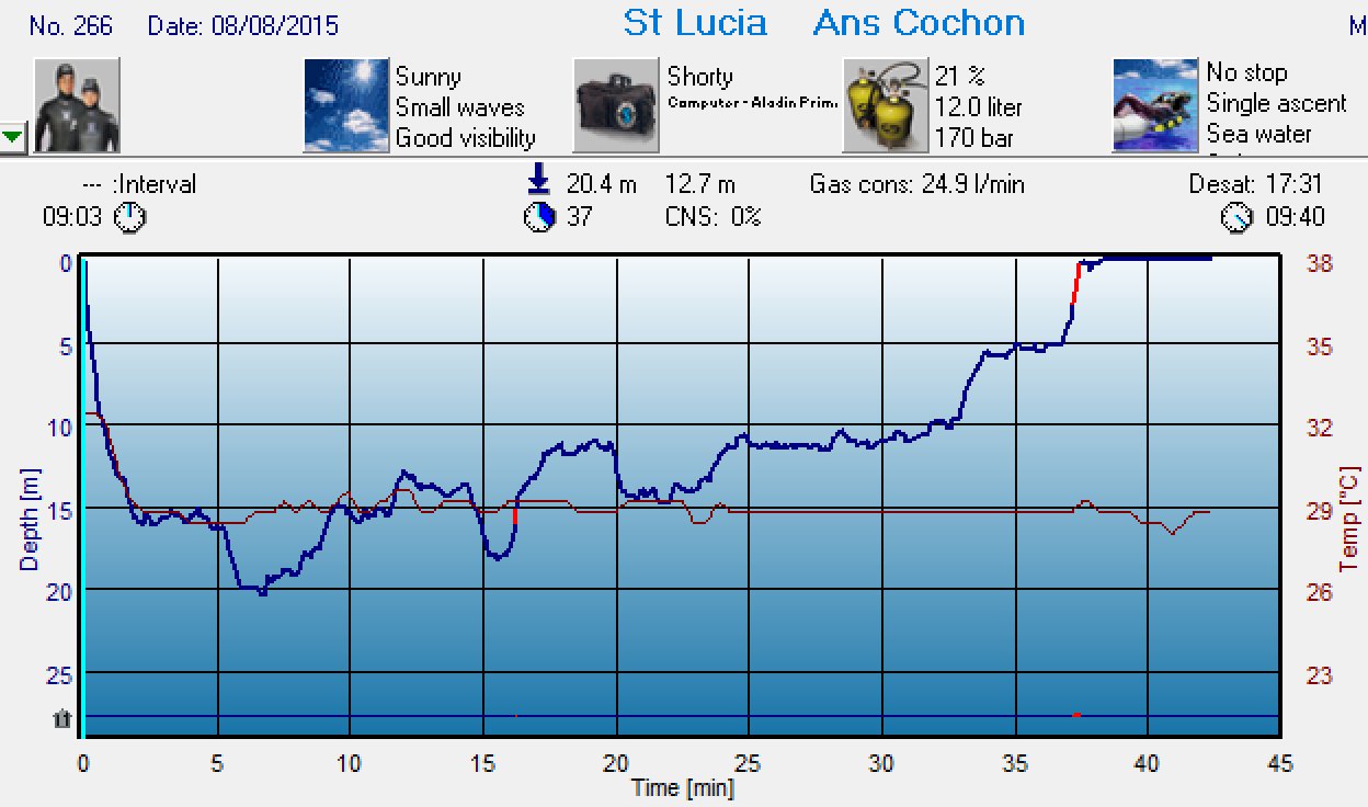 Dive 265 profile Dive 265 profile